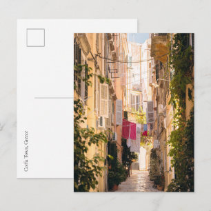 Carte Postale Rues étroites de la vieille ville de Corfou