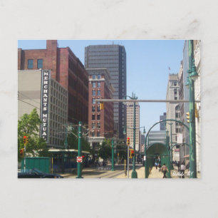 Carte Postale Rues principales et Swan