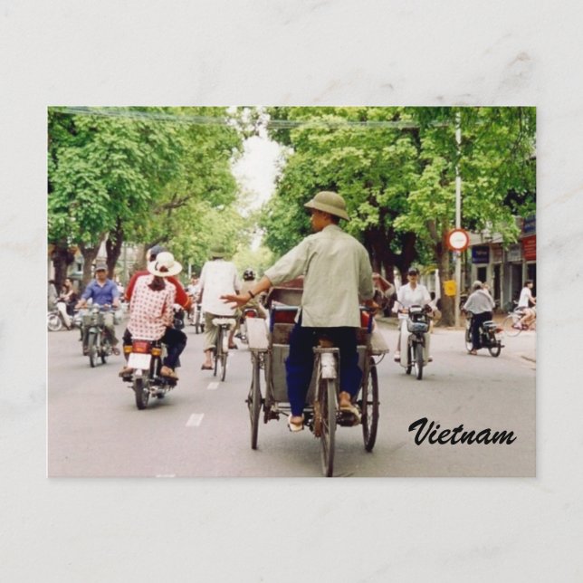 Carte Postale rues vietnam (Devant)