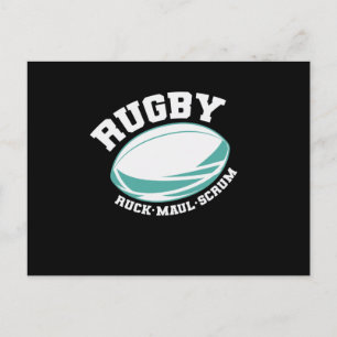 Carte Postale Rugby Ruck Maul Mêlée Football Sport