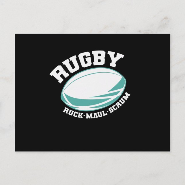 Carte Postale Rugby Ruck Maul Mêlée Football Sport (Devant)