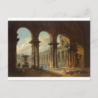 Carte Postale Ruines antiques utilisées comme bains publics Hube