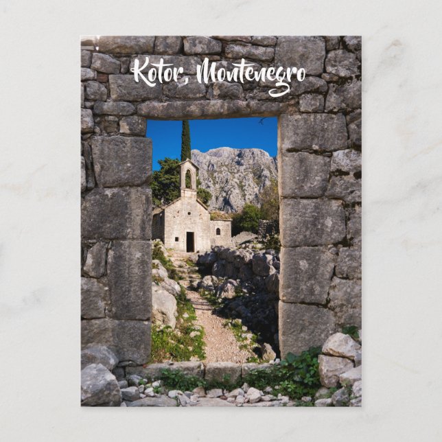 Carte Postale Ruines de Kotor, Monténégro (Devant)