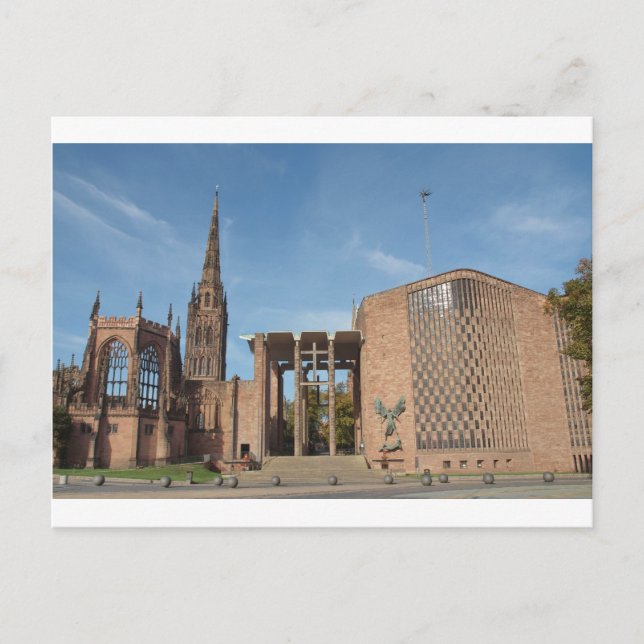 Carte Postale Ruines de la cathédrale St Michael bombardée, Cove (Devant)