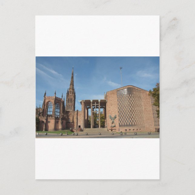 Carte Postale Ruines de la cathédrale St Michael bombardée, Cove (Devant)