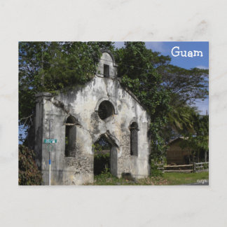 Carte Postale Ruines de l'église Baptist de Guam
