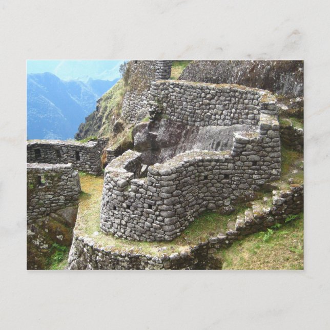 Carte Postale Ruines de traînée d'Inca (Devant)