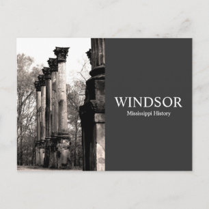 Carte Postale Ruines de Windsor - Histoire du Mississippi