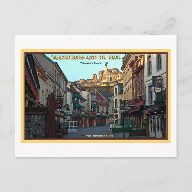 Carte Postale Ruines du château de Valkenburg (Devant)