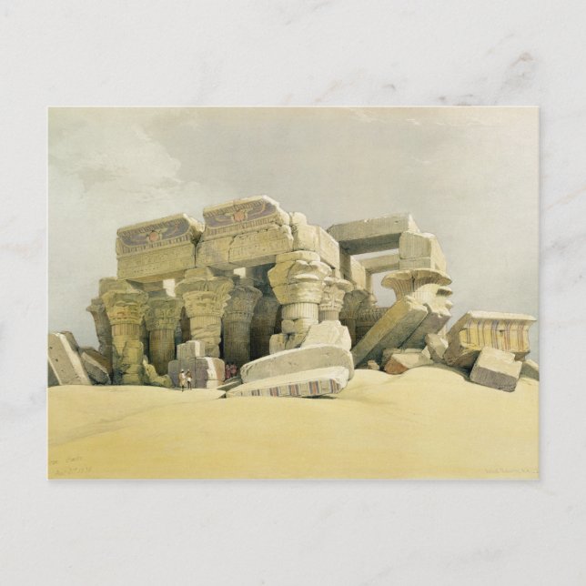 Carte Postale Ruines du Temple de Kom Ombo, de "Egypt and N (Devant)