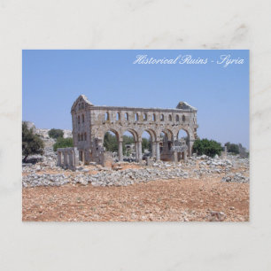 Carte Postale Ruines historiques, Vieilles Bâtiments / Syrie