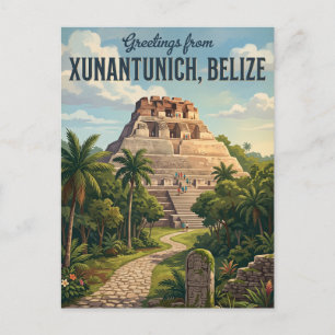 Carte Postale Ruines mayas de Xunantunich au Belize