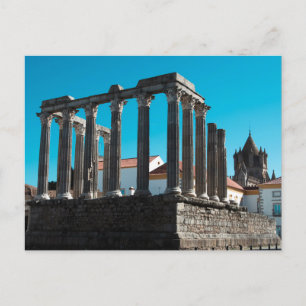 Carte Postale Ruines romaines en Evora Portuguais