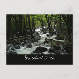 Carte Postale Ruisseau Bridalveil dans le parc national de Yosem