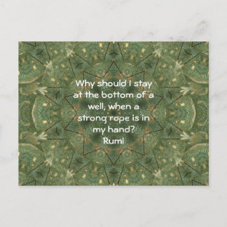 Carte Postale Rumi Agir Citation Inspirante Dit