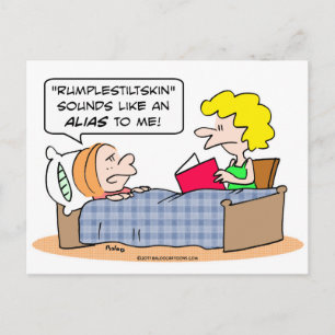 Carte Postale rumplestiltskin ressemble à un alias lit enfant
