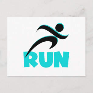 Carte Postale RUN Aqua