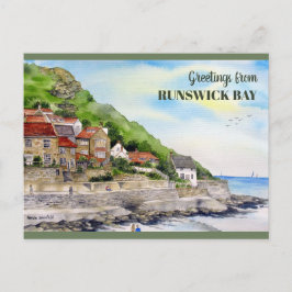 Carte Postale RunBrunswick Bay Yorkshire Angleterre aquarelle pe