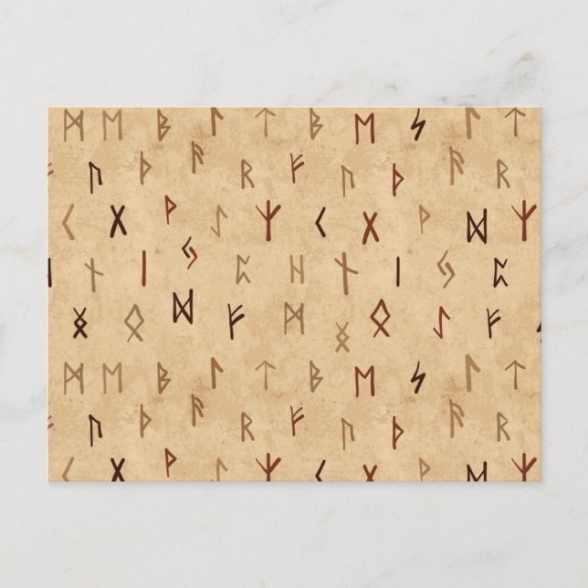 Carte postale Runes (Devant)