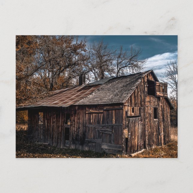 Carte Postale Rural Cabin or Old Barn (Devant)