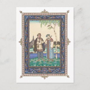 Carte postale russe Folktale Lel & Snegurochka