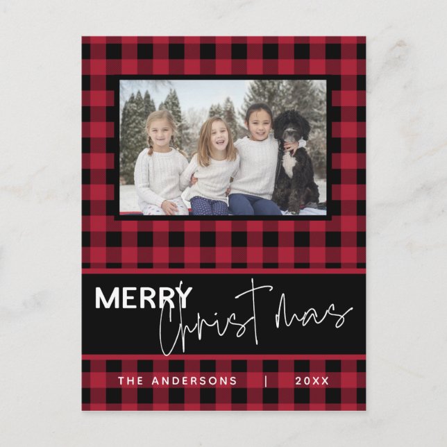 Carte Postale Russe Pays Joyeux Noël Photo Plaid (Devant)