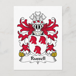 Carte Postale Russell Family Crest