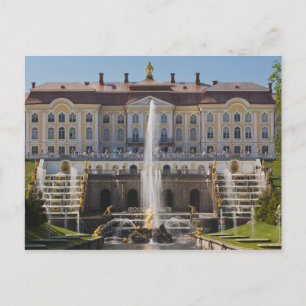 Carte Postale Russie, Saint-Pétersbourg, Peterhof, Grand Palais