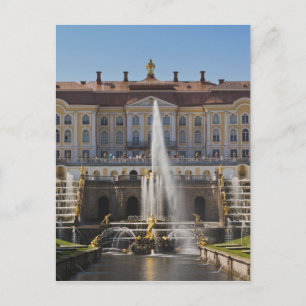 Carte Postale Russie, Saint-Pétersbourg, Peterhof, Grand Palais