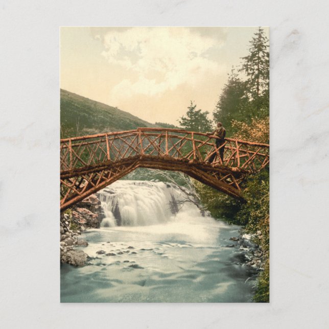 Carte Postale Rustic Bridge à Glenariff. Co. Antrim, Irlande (Devant)