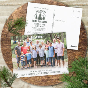 Carte Postale Rustic Family Reunion Forêt Arbres Photo