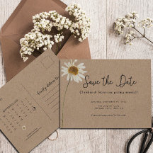 Rustic Kraft Faire sécher le tournesol de mariage 