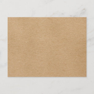 Carte Postale Rustique Kraft Simple Bohème Élégant