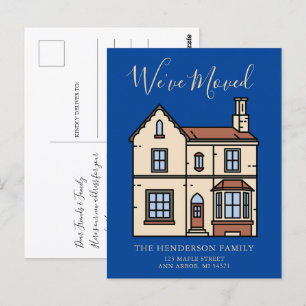Carte Postale Rustique moderne Nous avons déménagé Faire-part mo