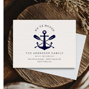 Carte Postale Rustique Nous avons déménagé Nouvelle Adresse Naut