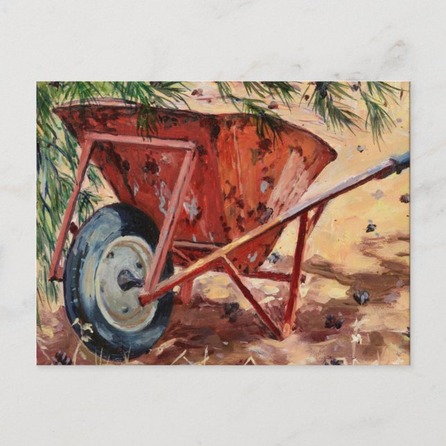 Carte Postale Rusty Wheelbarrow 2009 (Devant)