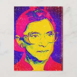 Carte Postale Ruth Bader Ginsburg 1983, Pop Art Portrait