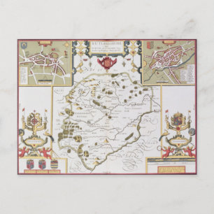 Carte Postale Rutlandshire avec Oukham et Stanford