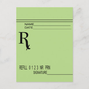 Carte Postale Rx Prescription Pad - Write Your Own Prescription!