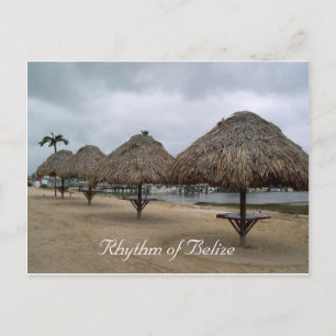 Carte Postale Rythme de Belize Palapas