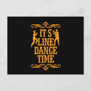 Carte Postale Sa Ligne Danse Ligne Danser Musique Cowboy Cadeau
