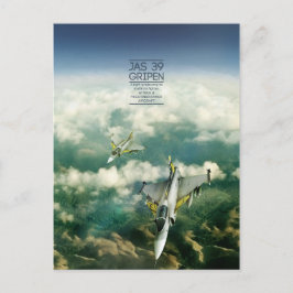 Carte postale Saab JAS 39 Gripen