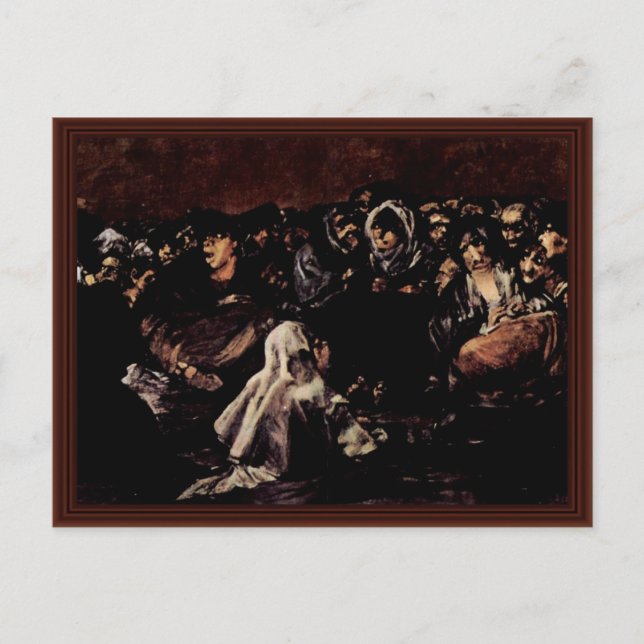 Carte Postale Sabbat Des Sorcières, Par Francisco De Goya (Devant)