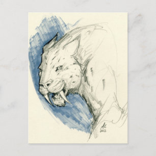 Carte postale Saber Tooth Tiger