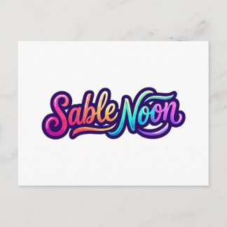 Carte Postale Sable Noon - Logo de base