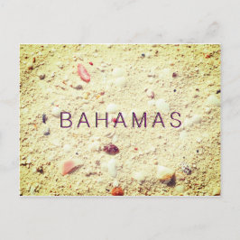 Carte Postale Sable Texté Bahamas