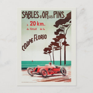 Carte Postale Sables-d'Or-les-Pins France Poster vintage 1927