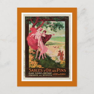 Carte Postale Sables D'Or Les Pins, France Vintage