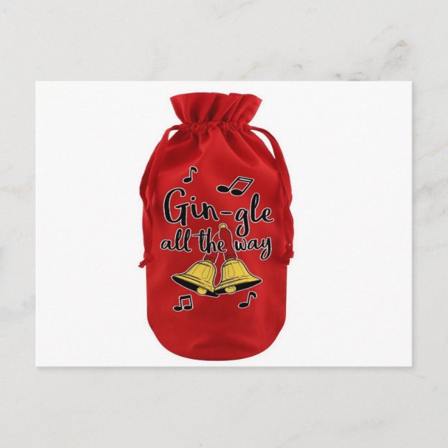 Carte Postale Sac à bouteilles de velours, Sac à vin de velours  (Devant)