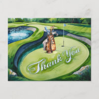 Sac de golf sur terrain de golf aquarelle pour gol